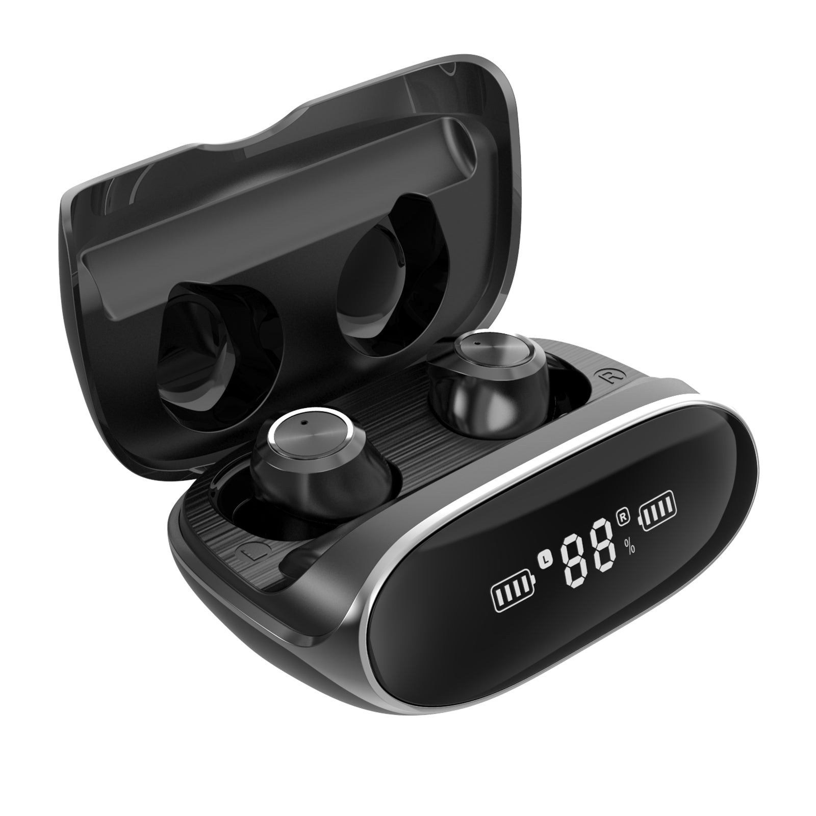 B-X13 TWS Bluetooth Earphone BT 5.0 Waterproof Sports Headphones Large Capacity Battery HD Sound In-Ear Earbuds with Digital Display B-X13 TWS Bluetooth Earphone BT 5.0 Waterproof Sports Headphones Large Capacity Battery HD Sound In-Ear Earbuds with Digital Display